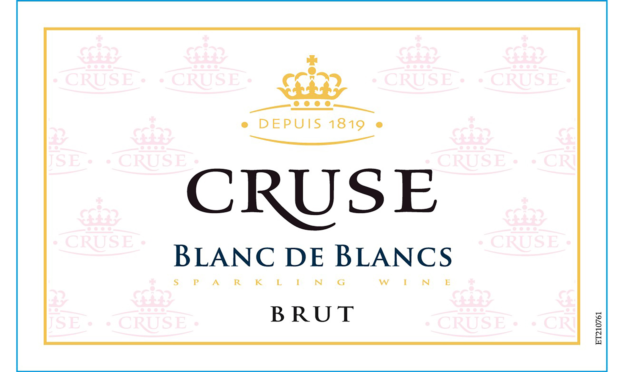 TABC label artwork for Cruse Brut Sparkling Wine