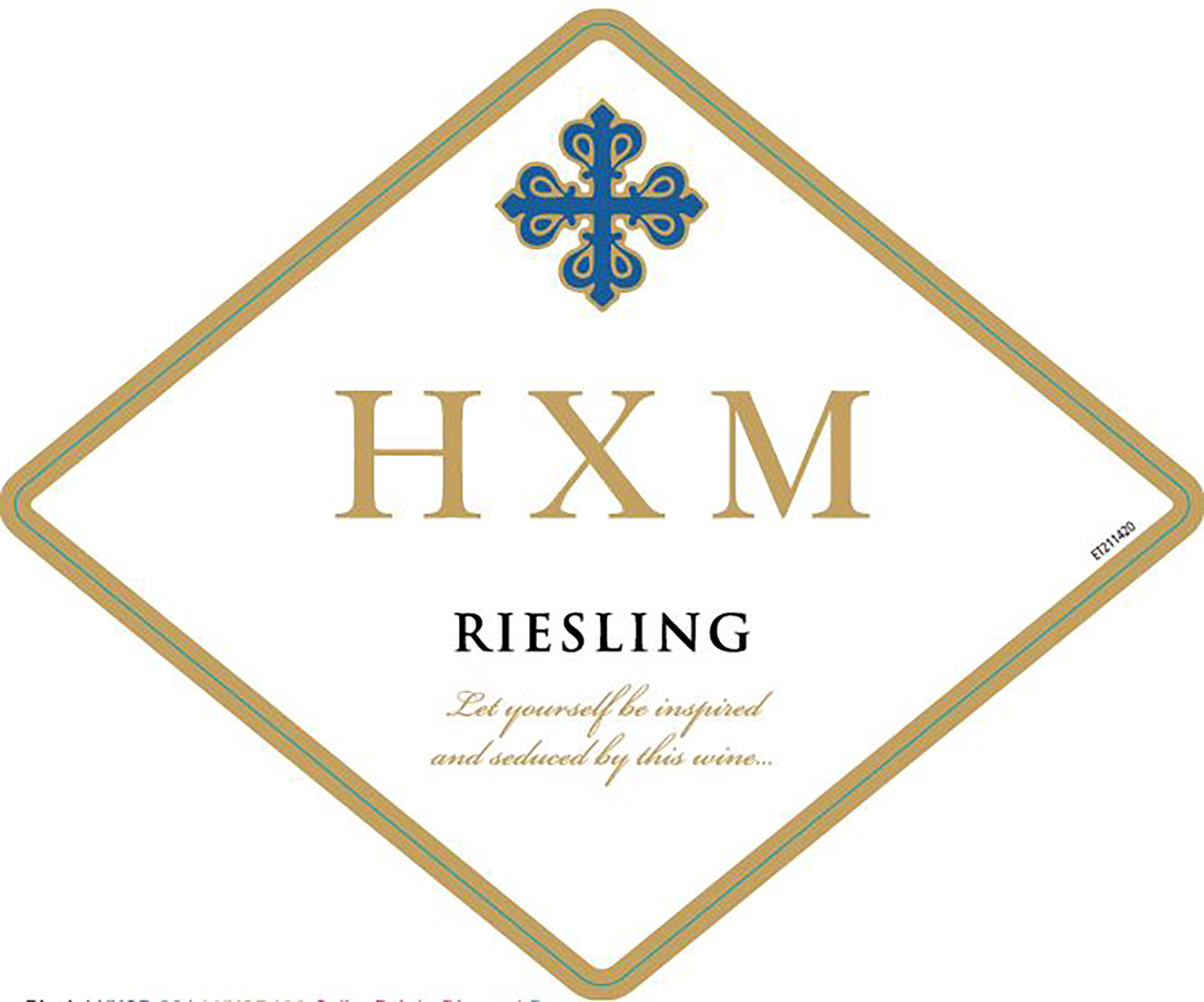 TABC label artwork for HXM Riesling