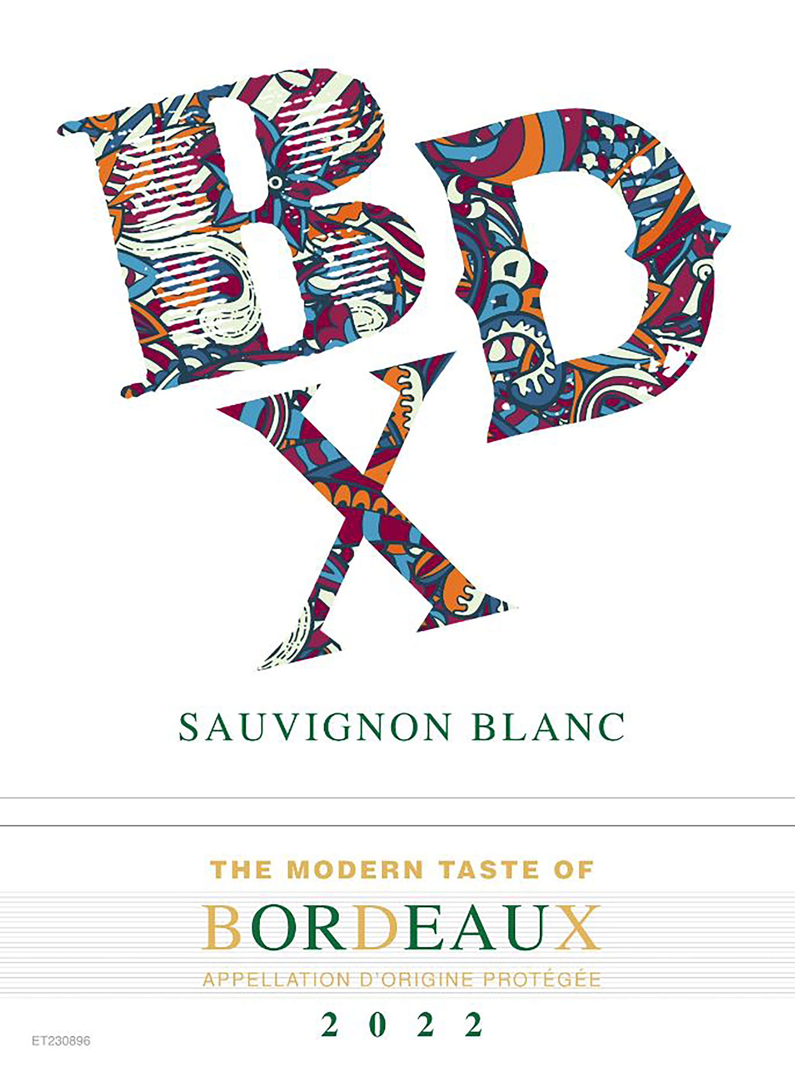 TABC label artwork for BDX Sauvignon Blanc Bordeaux