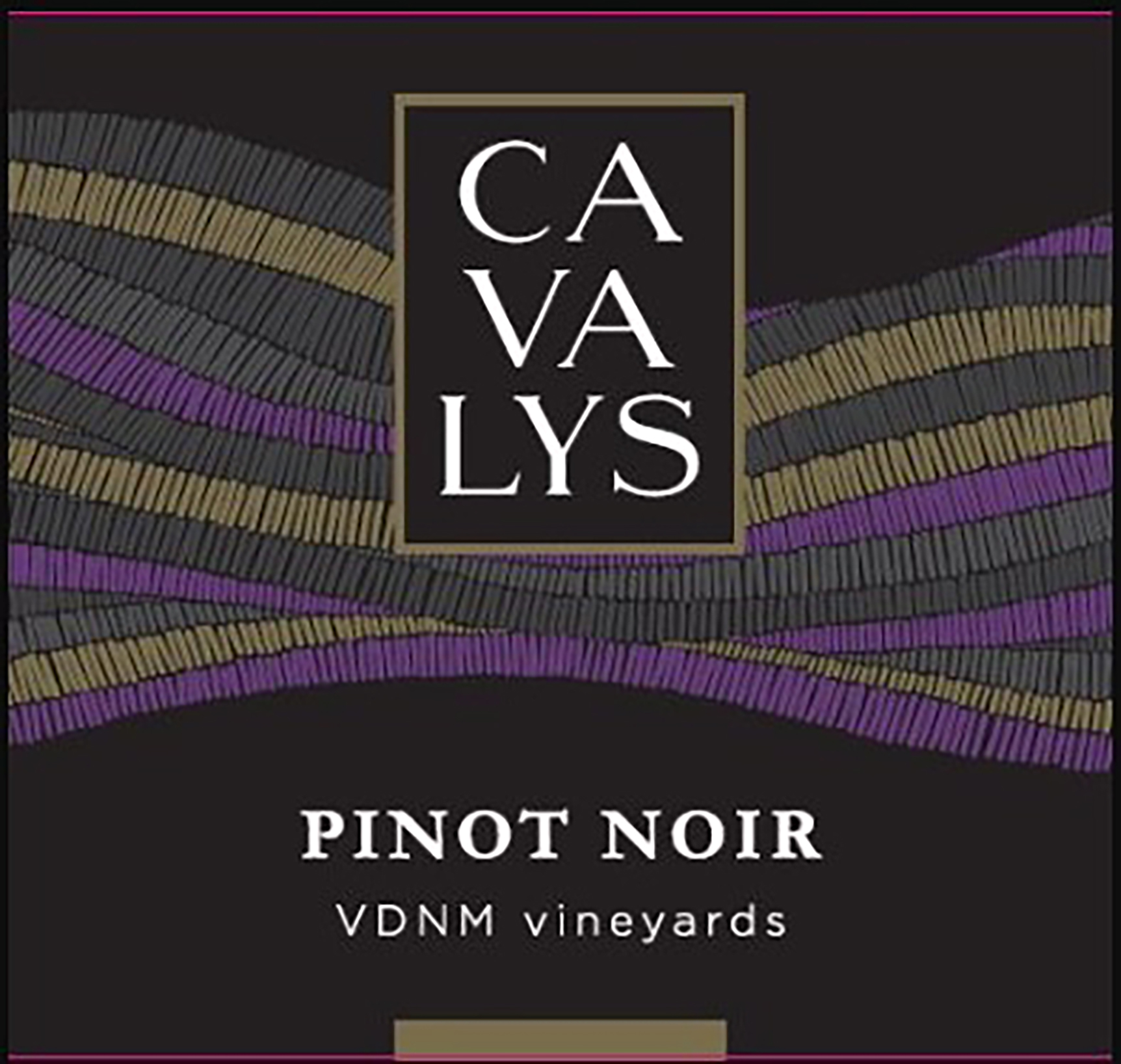 TABC label artwork for Cavalys Pinot Noir