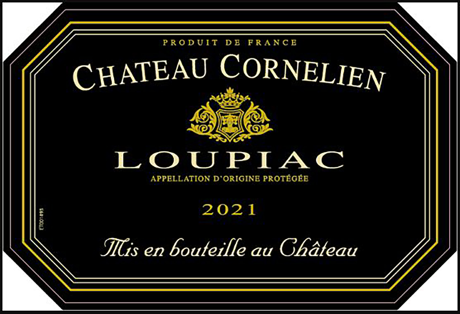 TABC label artwork for Ch Cornelien Loupiac