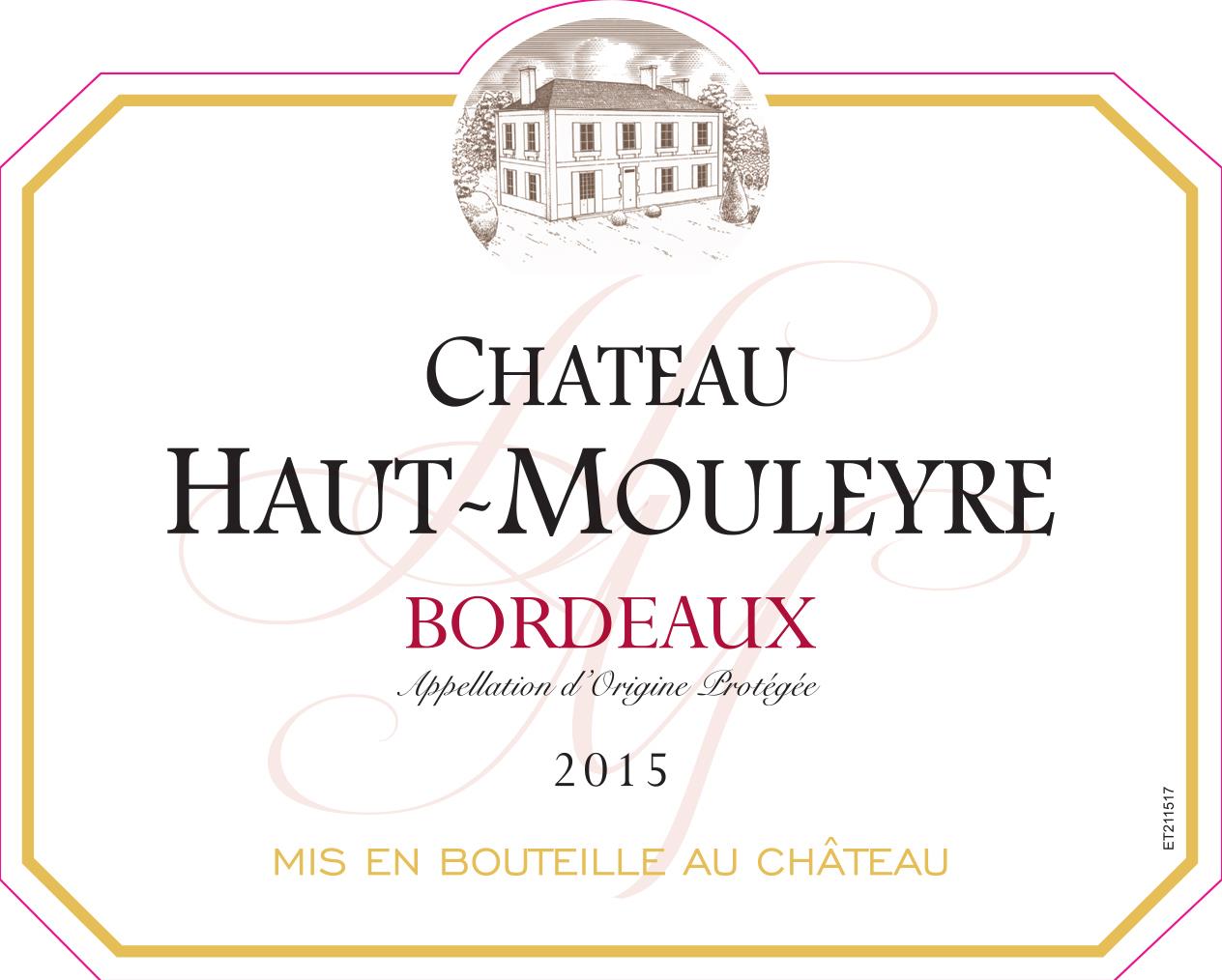 TABC label artwork for Chateau Haut-Mouleyre Bordeaux