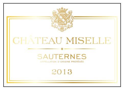 TABC label artwork for Chateau Miselle Sauternes
