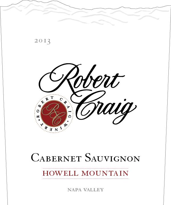 TABC label artwork for Robert Craig Winery Cabernet Sauvignon Howell Mountain