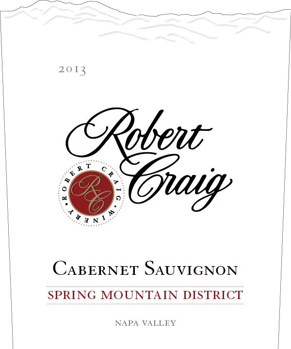 TABC label artwork for Robert Craig Winery Spring Mountain Cabernet Sauvignon