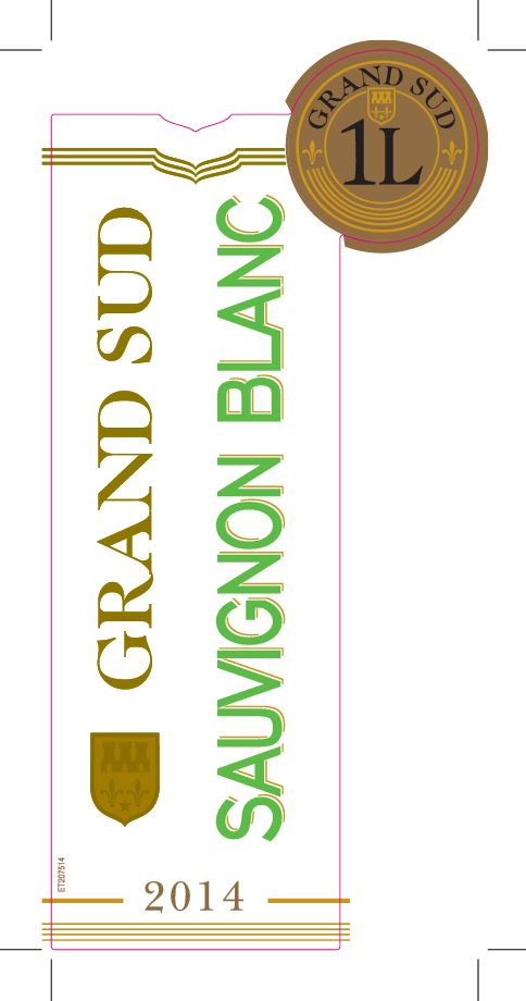 TABC label artwork for Grand Sud Sauvignon Blanc