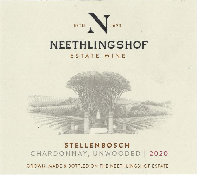 TABC label artwork for Neethlingshof Chardonnay Unwooded