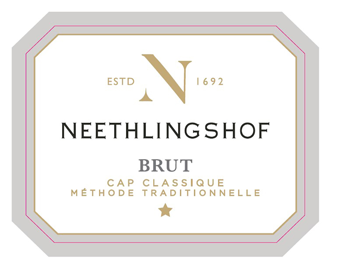 TABC label artwork for Neethlingshof Cap Classique Brut