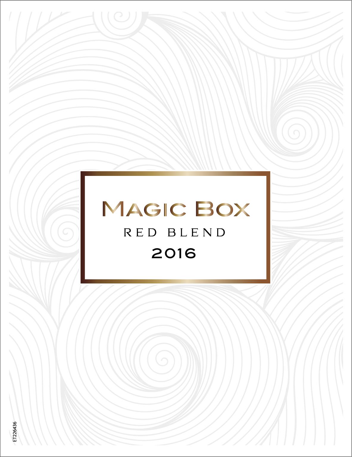 TABC label artwork for Magic Box Red Blend