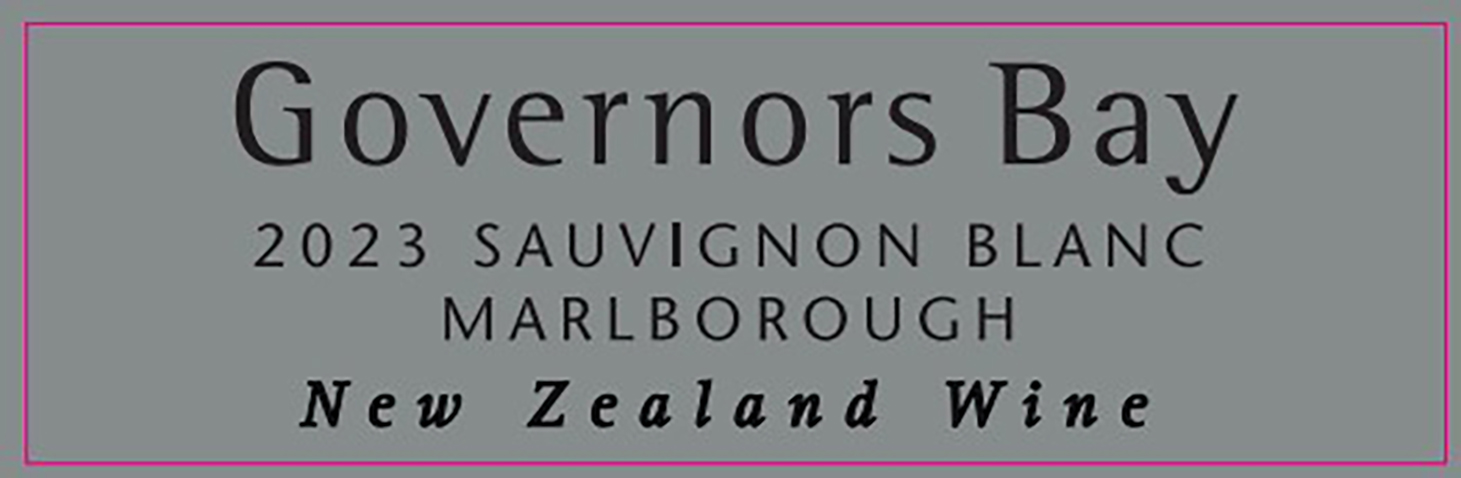 TABC label artwork for GOVERNORS BAY SAUVIGNON BLANC
