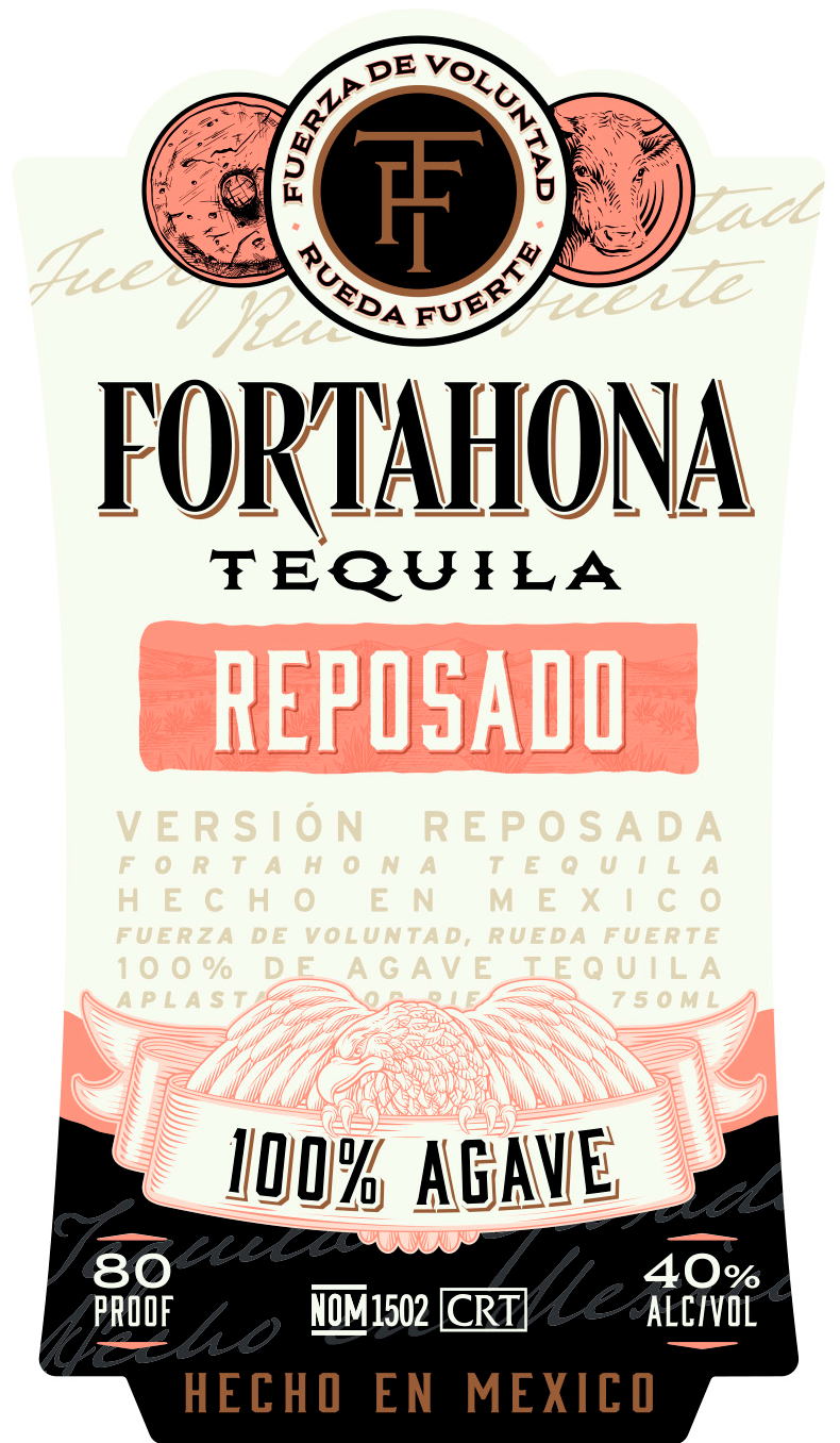 TABC label artwork for FORTAHONA TEQUILA REPOSADO