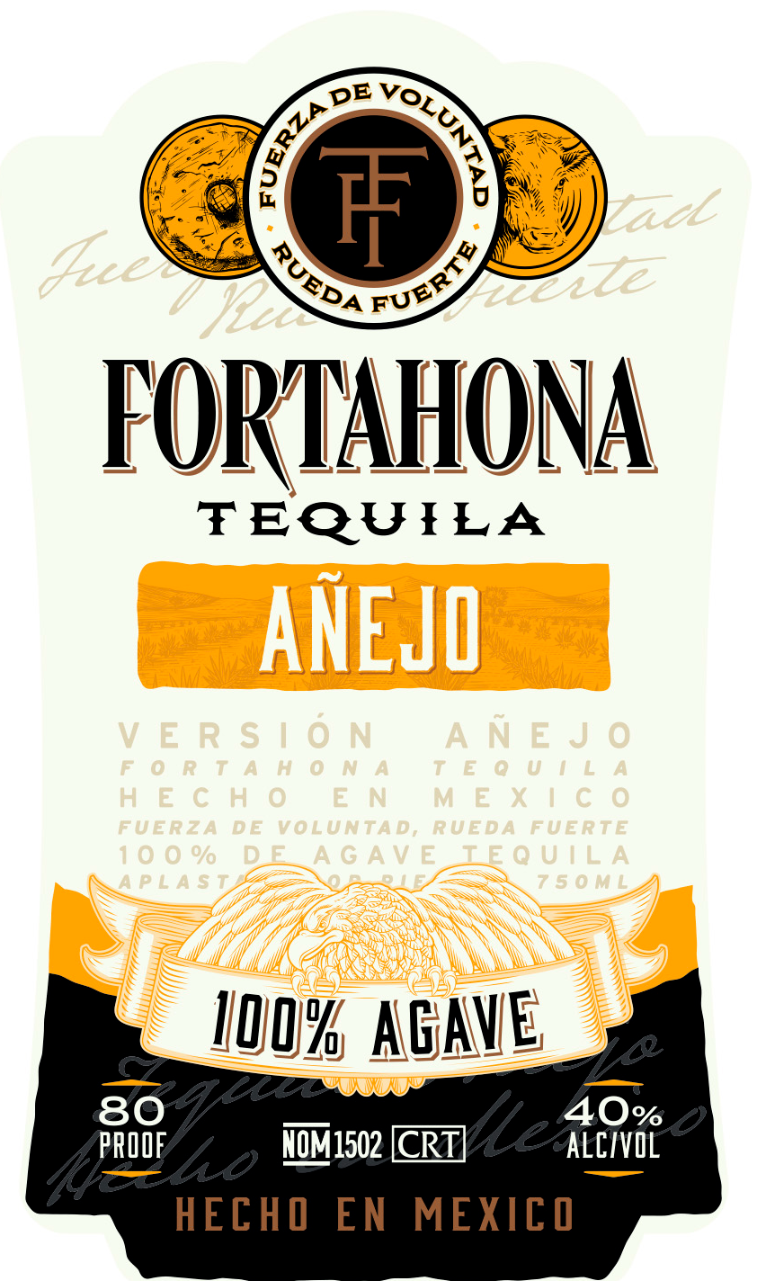 TABC label artwork for FORTAHONA TEQUILA AÑEJO