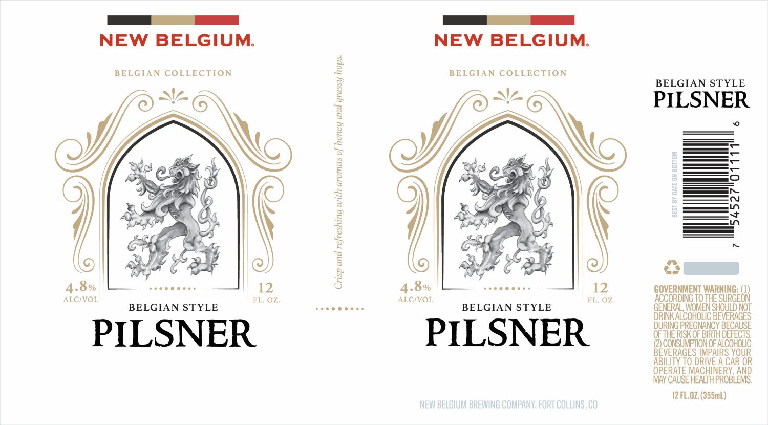 TABC label artwork for PILSNER