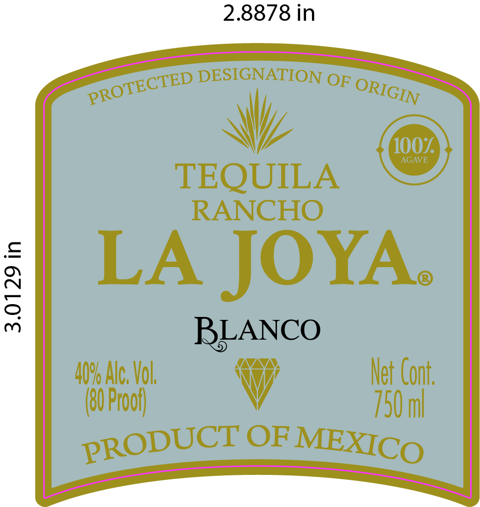 TABC label artwork for Tequila La Joya Blanco