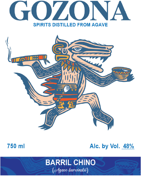 TABC label artwork for GOZONA BARRIL CHINO (AGAVE KARWINSKII)