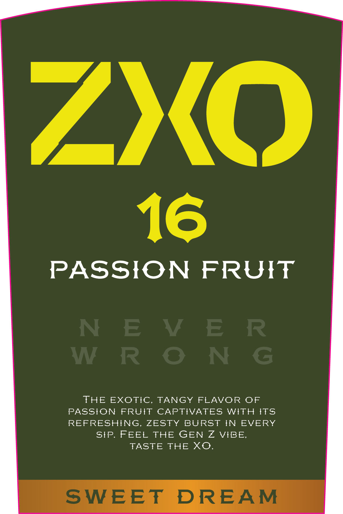 TABC label artwork for ZXO PASSION FRUIT