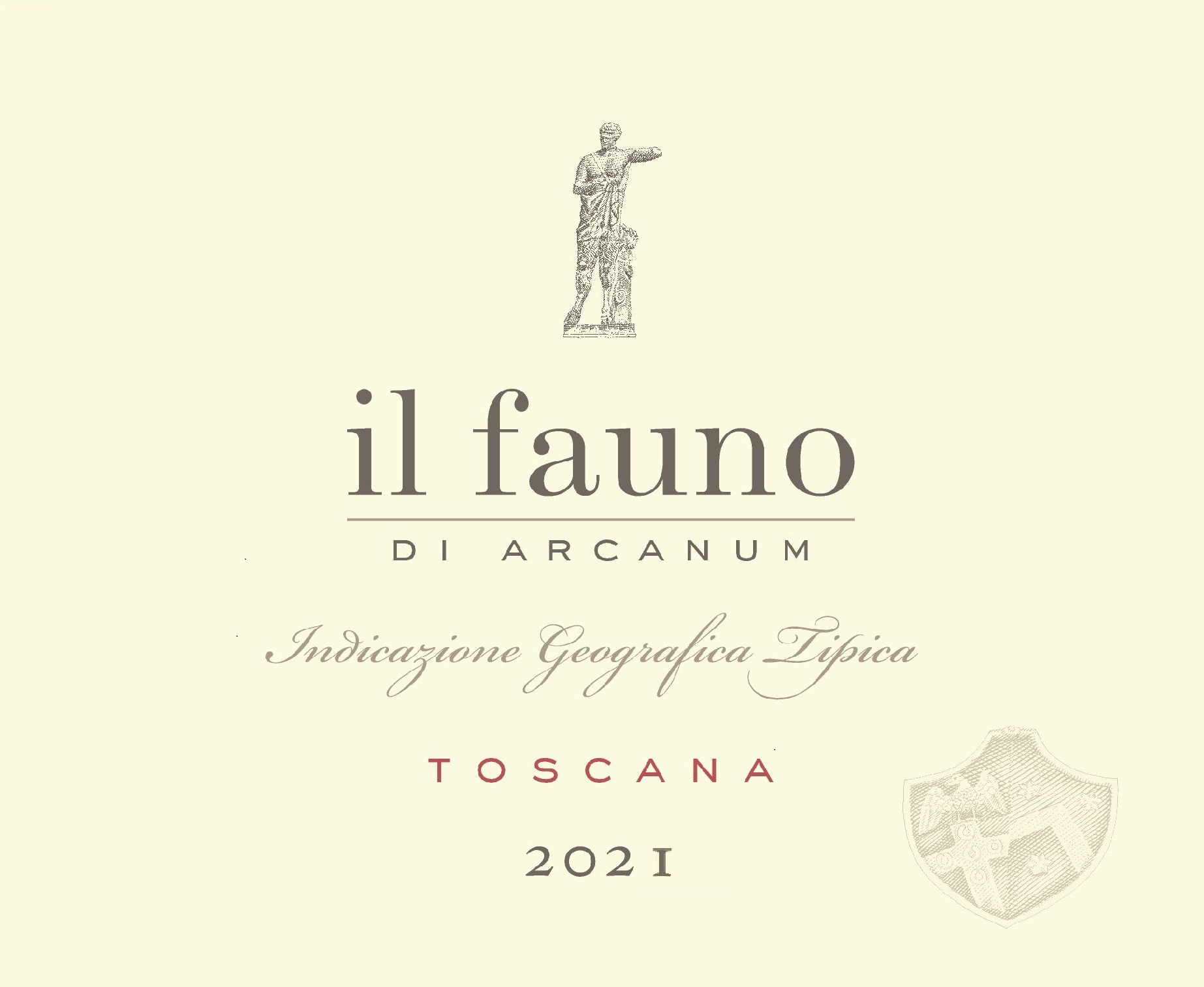 TABC label artwork for IL FAUNO DI ARCANUM TOSCANA MERLOT, CABERNET FRANC,CABERNET SAUVIGNON, PETIT VERDOT