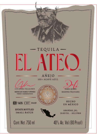TABC label artwork for El Ateo Anejo