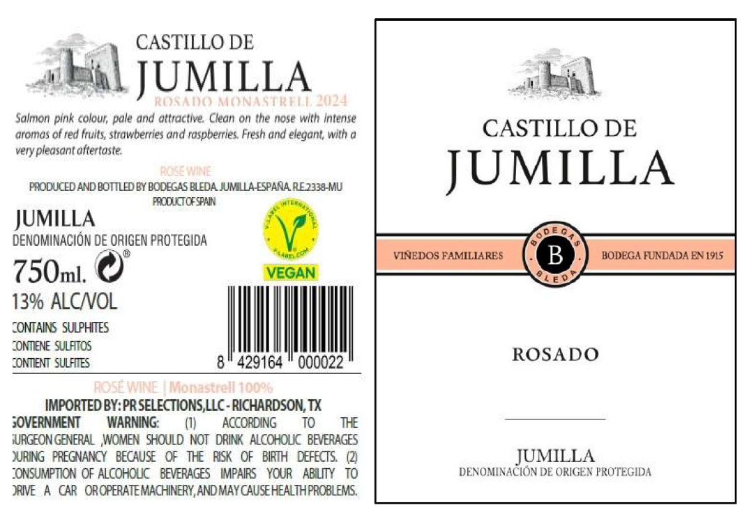 TABC label artwork for CASTILLO DE JUMILLA MONASTRELL