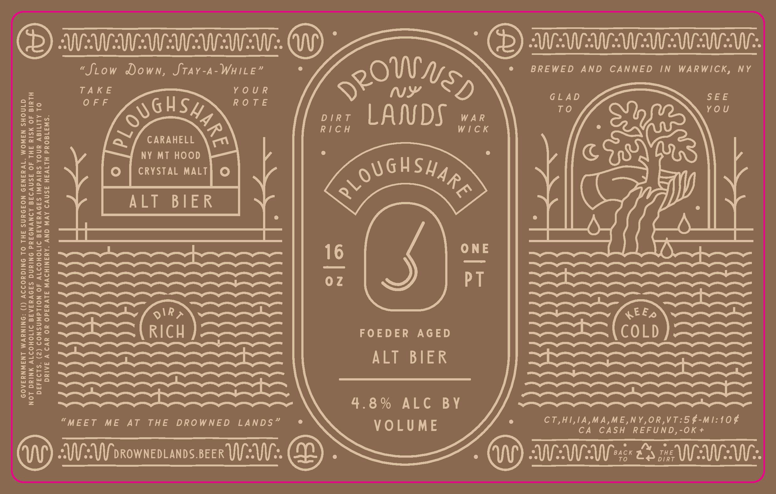 TABC label artwork for Ploughshare
