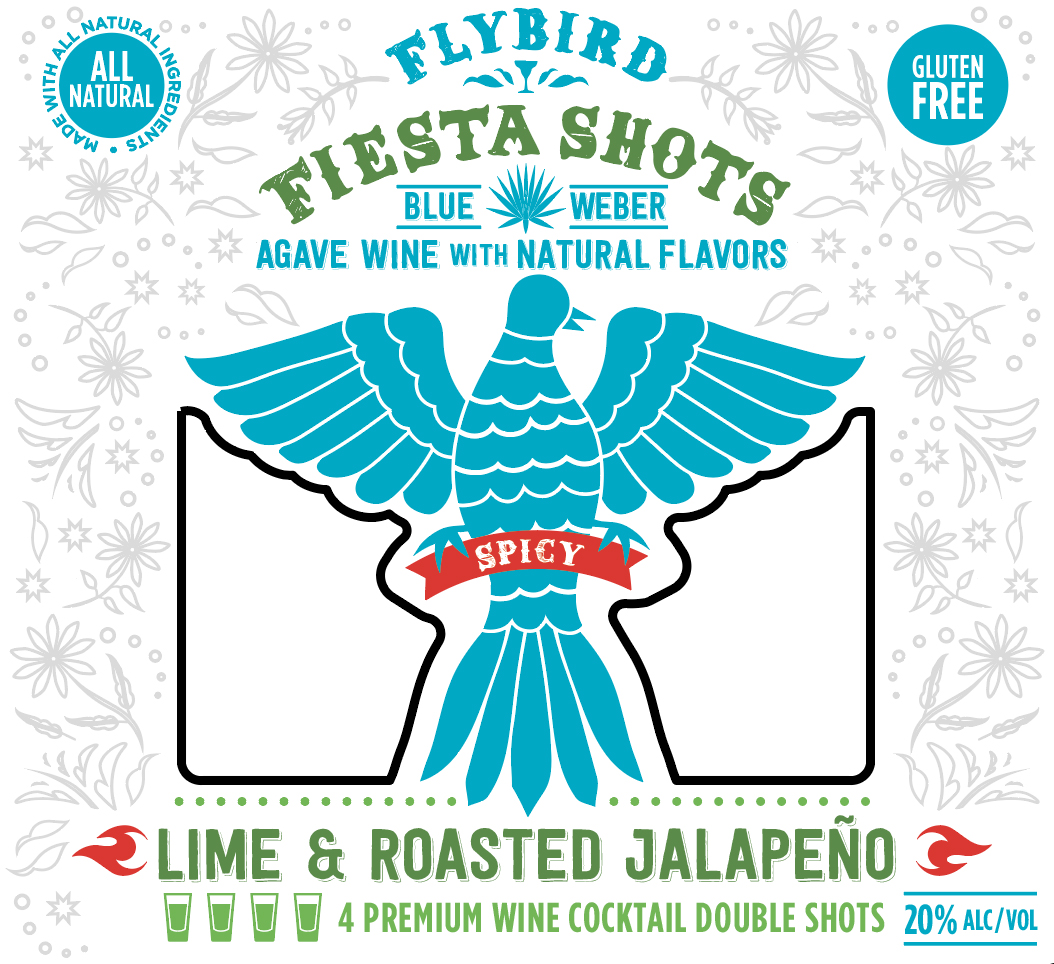 TABC label artwork for FLYBIRD FIESTA SHOTS LIME