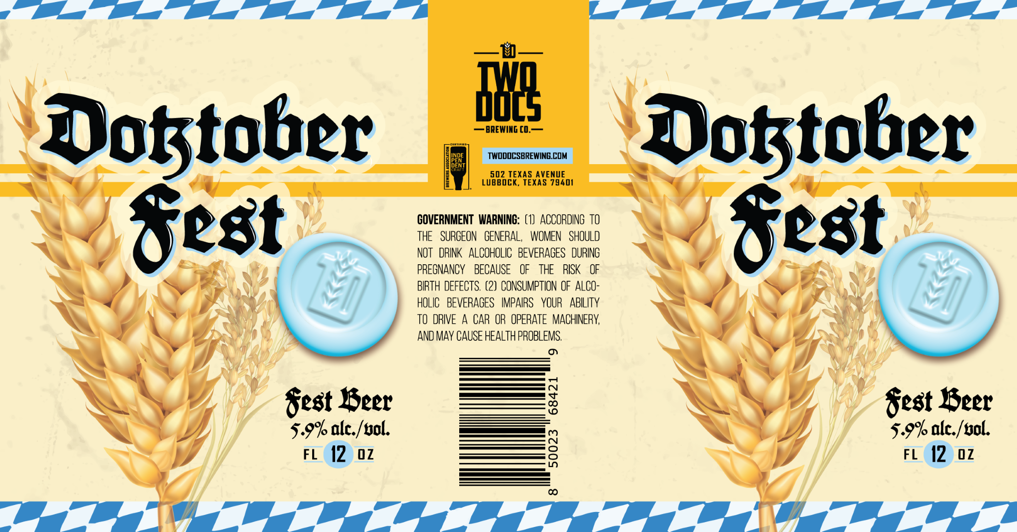 TABC label artwork for Doktoberfest