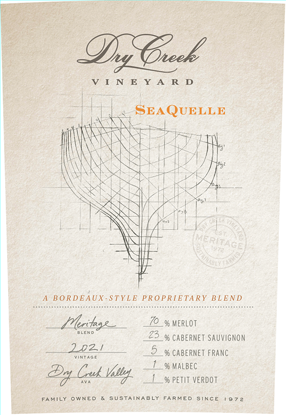 TABC label artwork for DRY CREEK VINEYARD MERITAGE