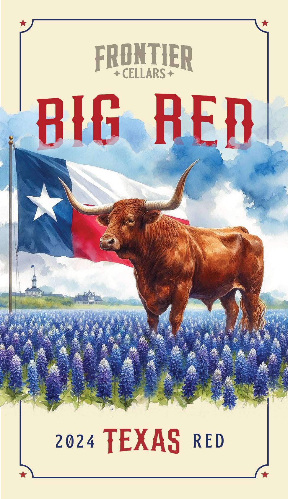 TABC label artwork for FRONTIER CELLARS BIG RED
