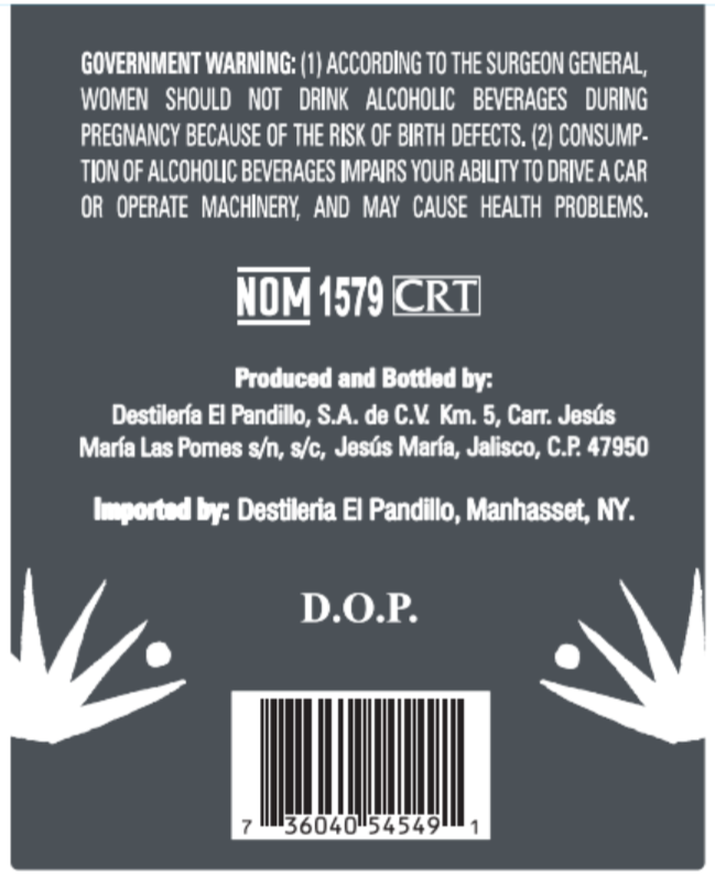 TABC label artwork for Terralta Blanco