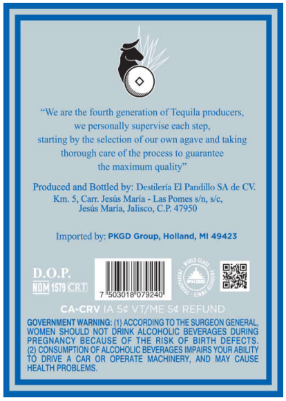 TABC label artwork for G4 Blanco (108 Proof)