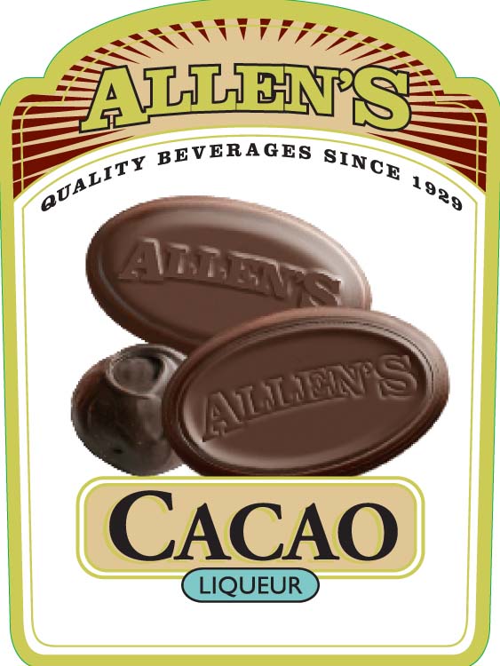 TABC label artwork for ALLEN'S - Crème De Cacao White