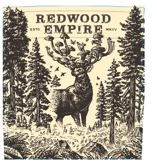 TABC label artwork for REDWOOD EMPIRE FOGGY BURL SINGLE MALT WHISKEY