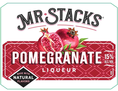 TABC label artwork for MR. STACKS POMEGRANATE