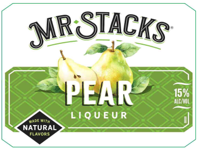 TABC label artwork for MR STACKS PEAR