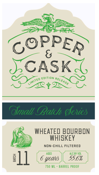TABC label artwork for Copper & Cask Small Batch #11