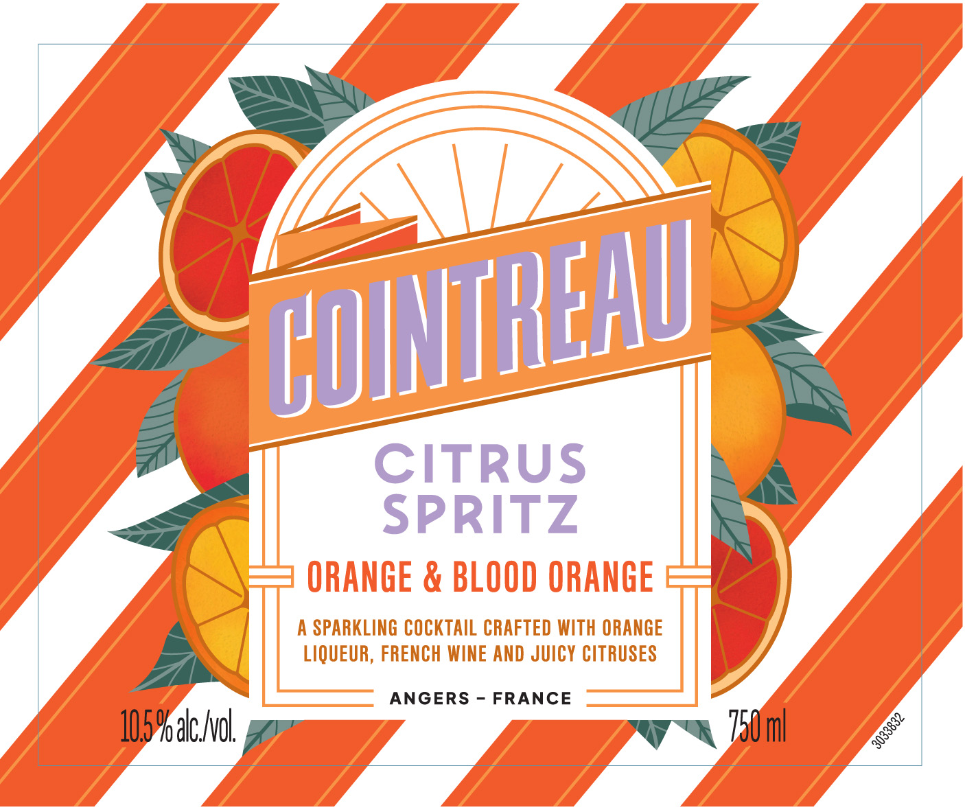 TABC label artwork for Cointreau Citrus Spritz - Orange & Blood Orange