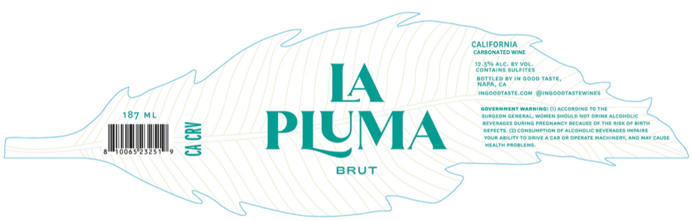 TABC label artwork for LA PLUMA BRUT