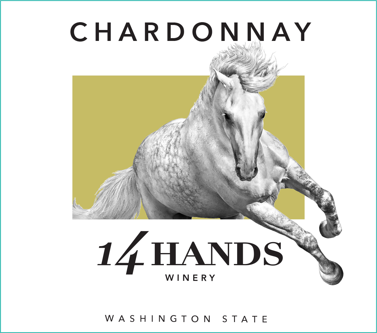 TABC label artwork for 14 Hands Chardonnay Washington NV 1.5L