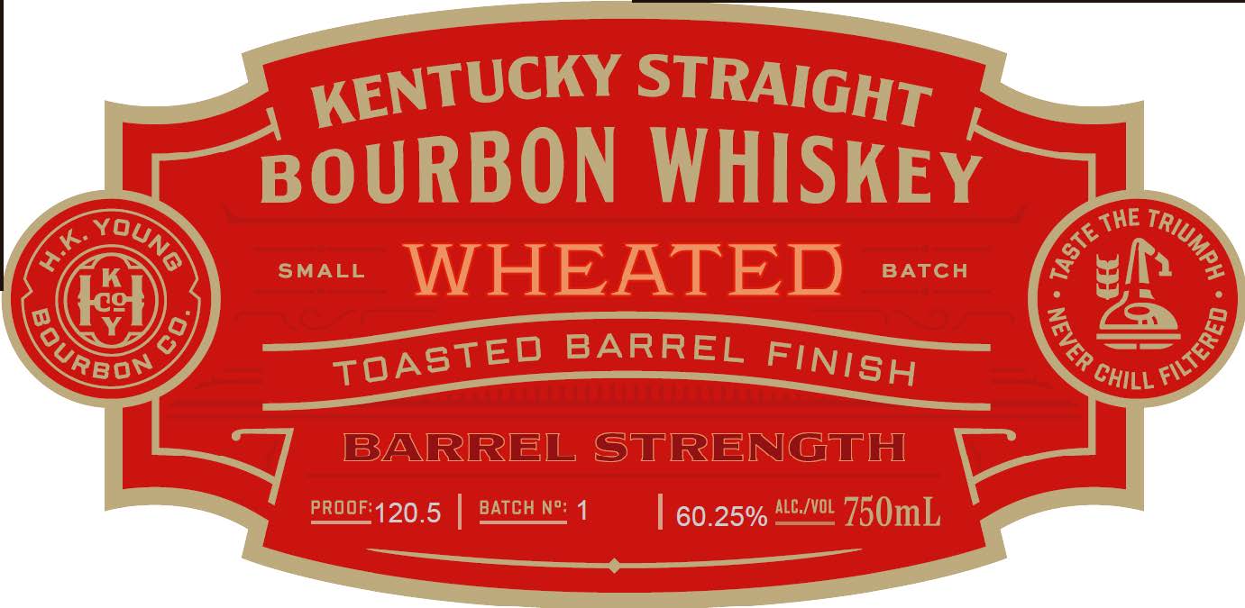TABC label artwork for H.K. Young Wheated Bourbon