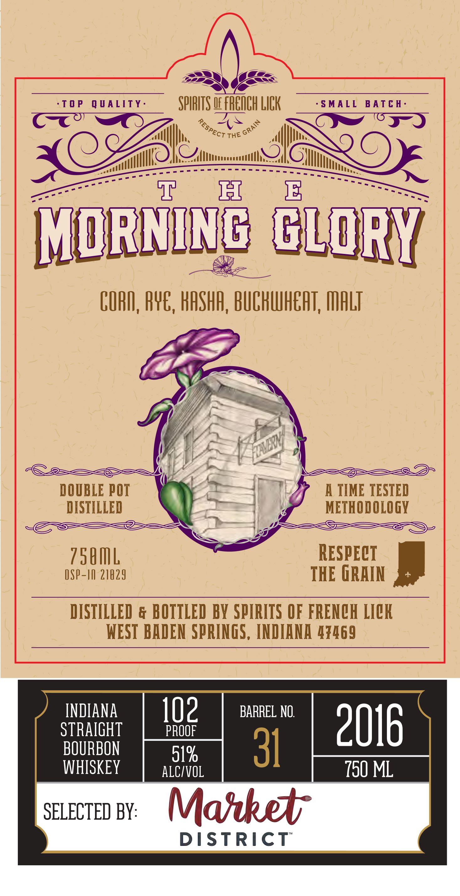 TABC label artwork for The Morning Glory Barrel Series