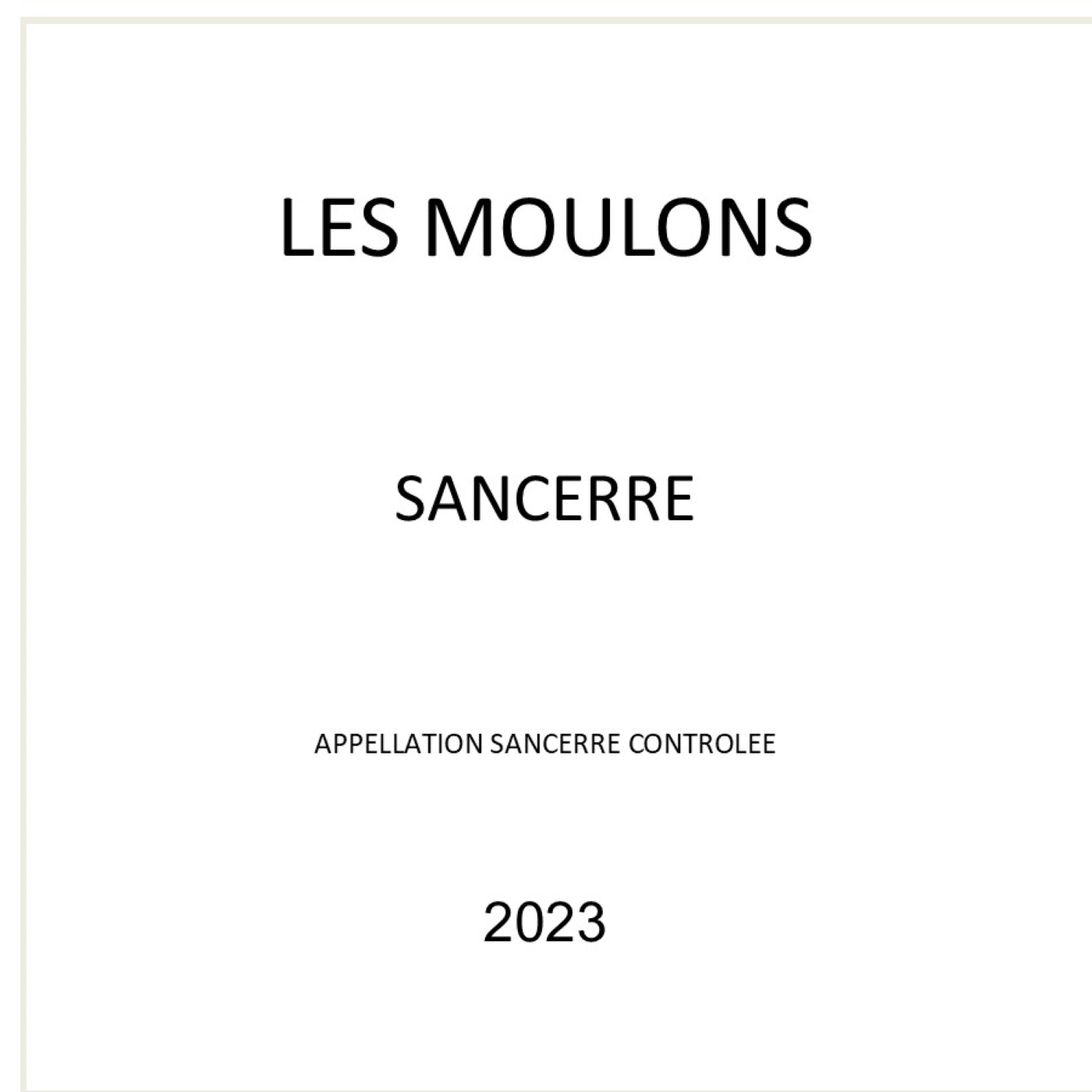 TABC label artwork for LES MOULONS WHITE SANCERRE