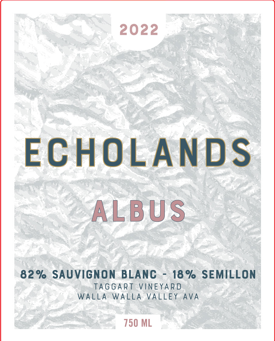 TABC label artwork for Echolands Albus