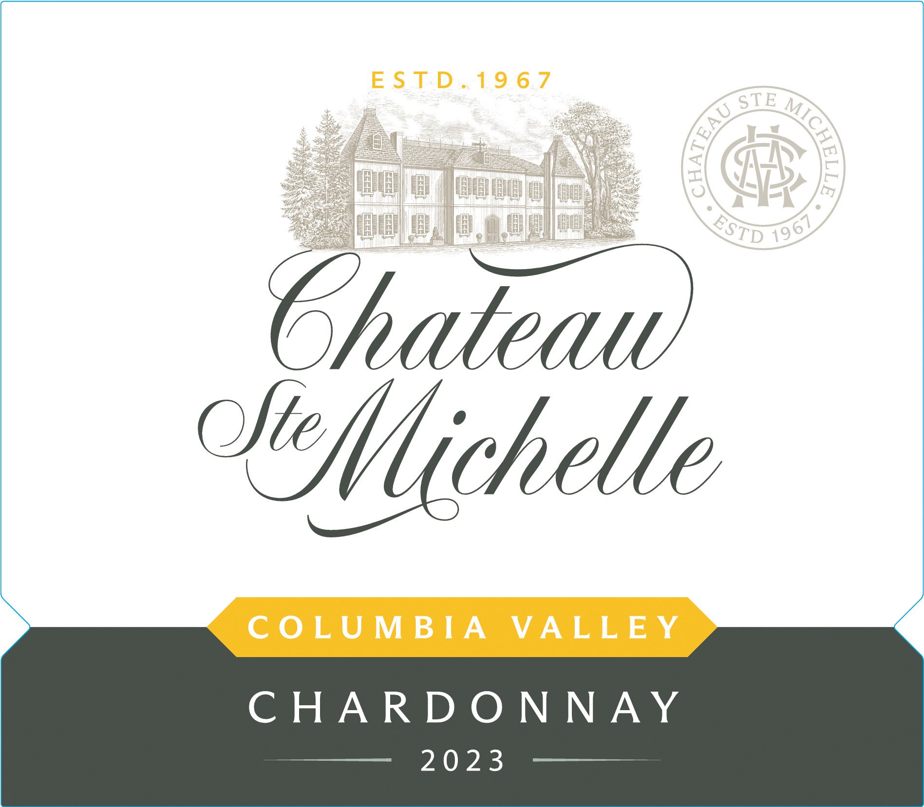 TABC label artwork for Chateau Ste. Michelle Chardonnay 2023