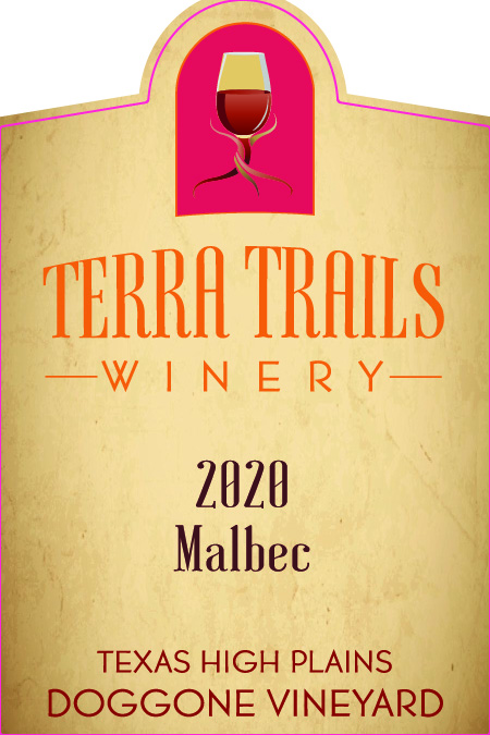TABC label artwork for Terra Trails Doggone Malbec
