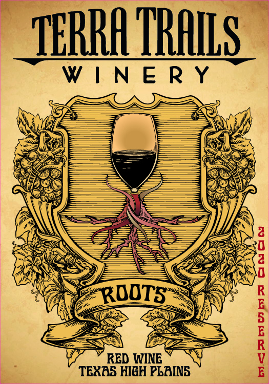TABC label artwork for Terra Trails Roots