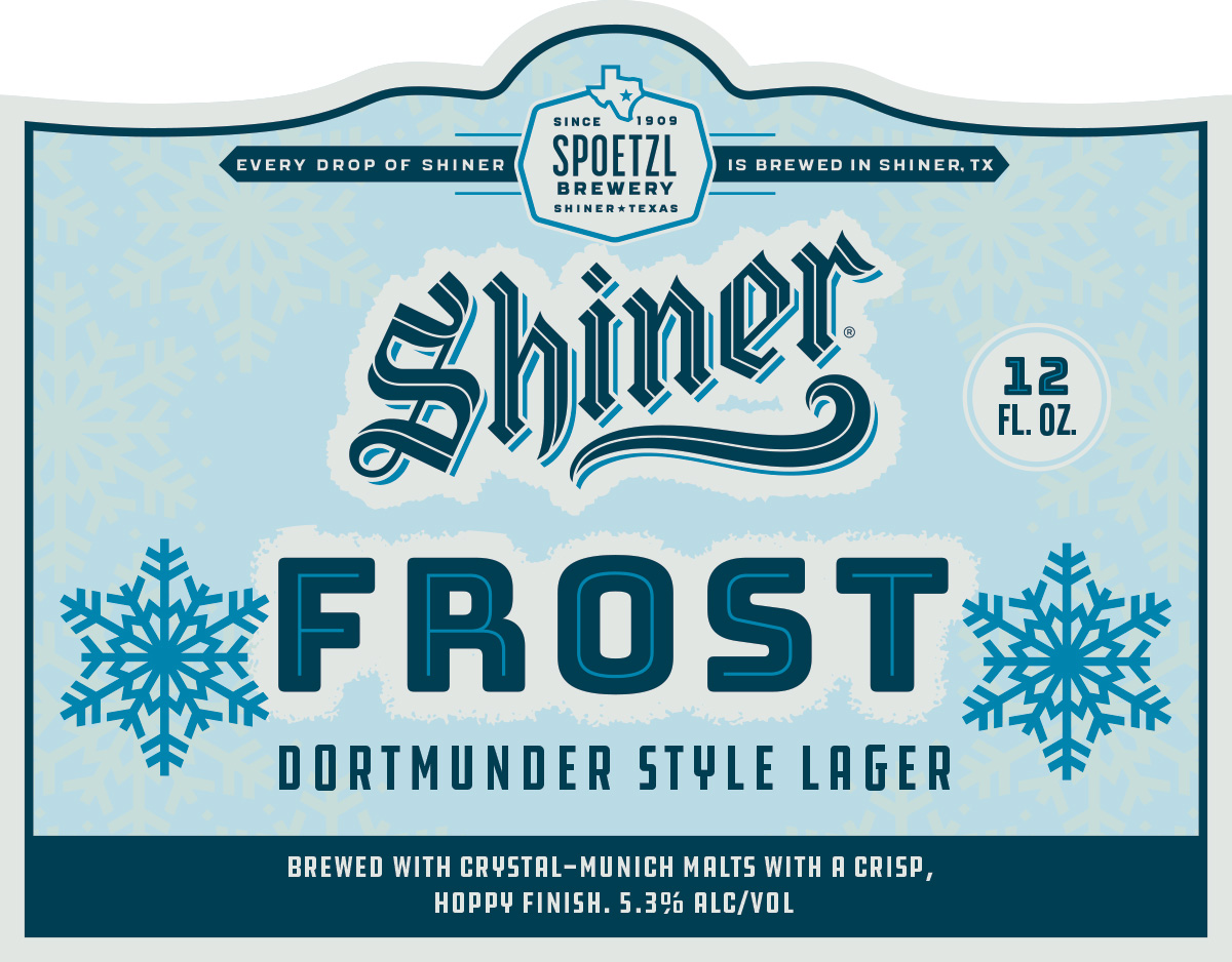 TABC label artwork for Shiner Frost
