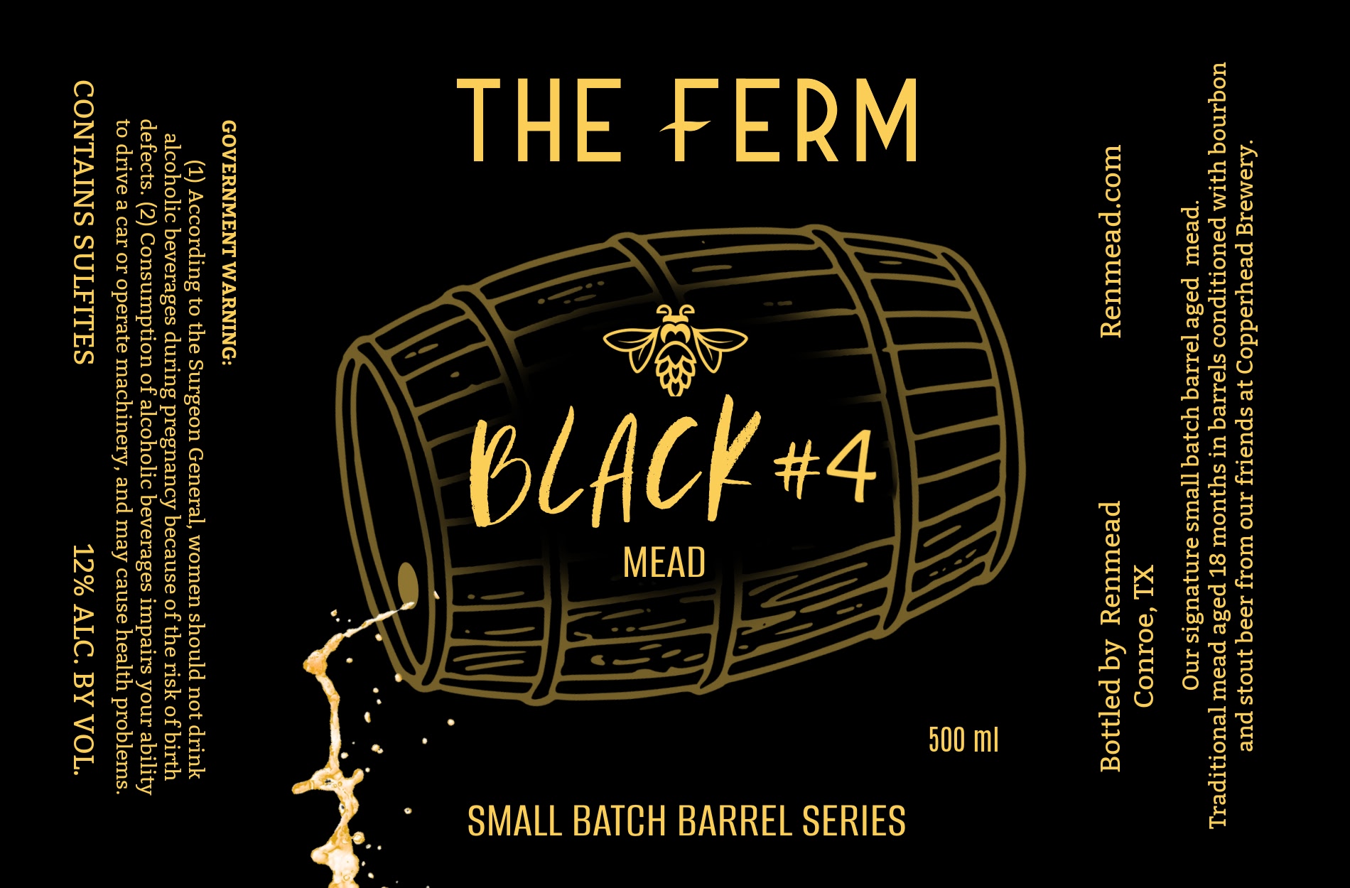 TABC label artwork for The Ferm Black #4