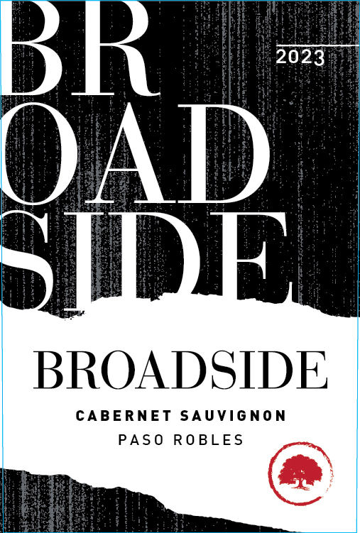 TABC label artwork for Broadside Cabernet Sauvignon Paso Robles