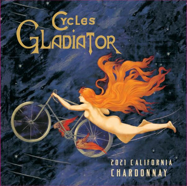 TABC label artwork for Cycles Gladiator Chardonnay California