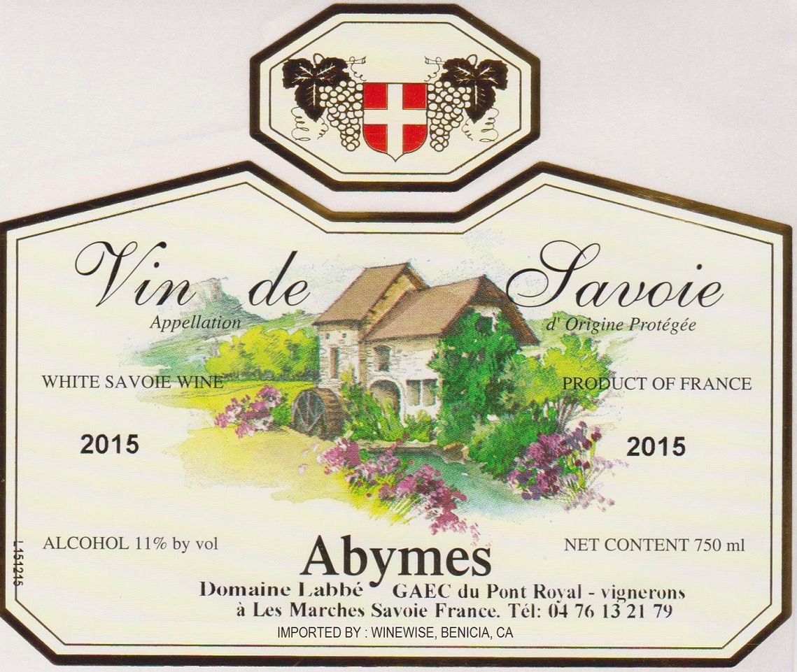TABC label artwork for Domaine Labbé Abymes